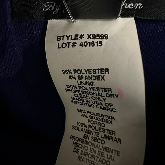 NWT Asymmetrical Purple Ruched Evening Cocktail Dress by Xscape Size 6 - Picture 9 of 9